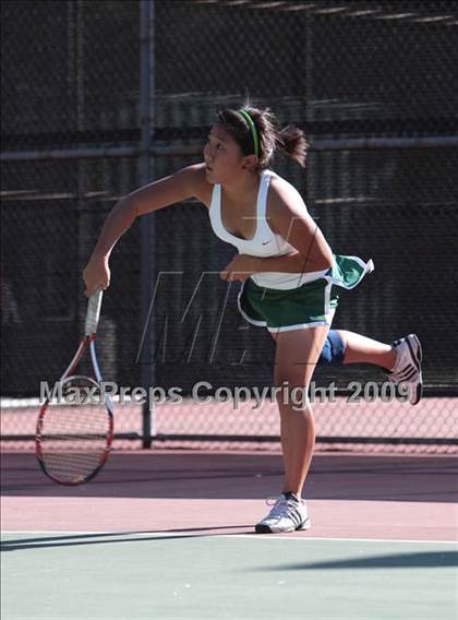 Thumbnail 1 in CIF LA City Section Individual Tennis Playoffs (Round 1 - 2) photogallery.