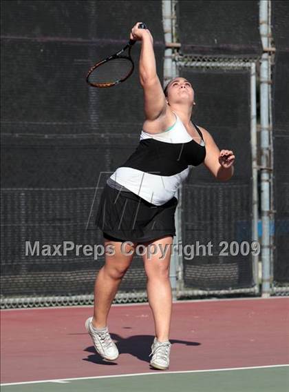 Thumbnail 1 in CIF LA City Section Individual Tennis Playoffs (Round 1 - 2) photogallery.