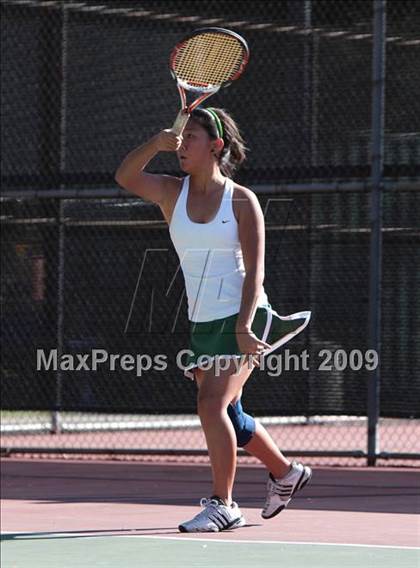 Thumbnail 3 in CIF LA City Section Individual Tennis Playoffs (Round 1 - 2) photogallery.