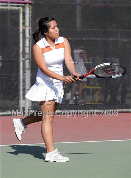 Thumbnail 1 in CIF LA City Section Individual Tennis Playoffs (Round 1 - 2) photogallery.