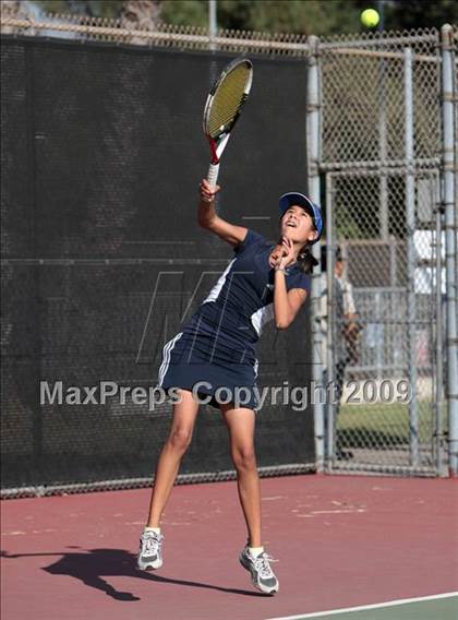 Thumbnail 3 in CIF LA City Section Individual Tennis Playoffs (Round 1 - 2) photogallery.