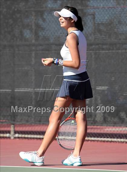 Thumbnail 2 in CIF LA City Section Individual Tennis Playoffs (Round 1 - 2) photogallery.