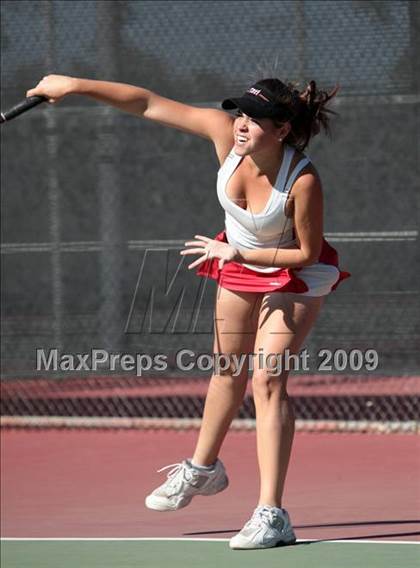 Thumbnail 3 in CIF LA City Section Individual Tennis Playoffs (Round 1 - 2) photogallery.