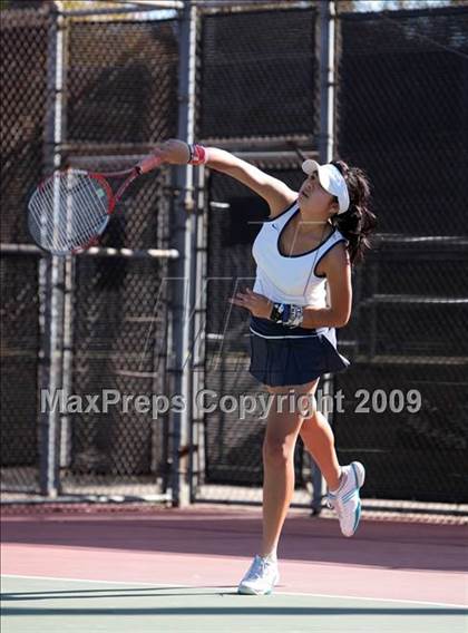 Thumbnail 1 in CIF LA City Section Individual Tennis Playoffs (Round 1 - 2) photogallery.