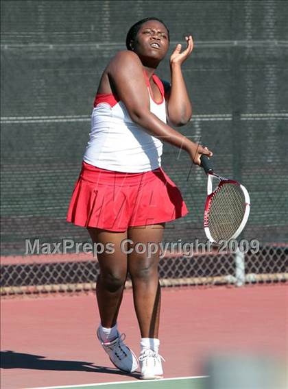 Thumbnail 2 in CIF LA City Section Individual Tennis Playoffs (Round 1 - 2) photogallery.