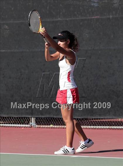 Thumbnail 2 in CIF LA City Section Individual Tennis Playoffs (Round 1 - 2) photogallery.