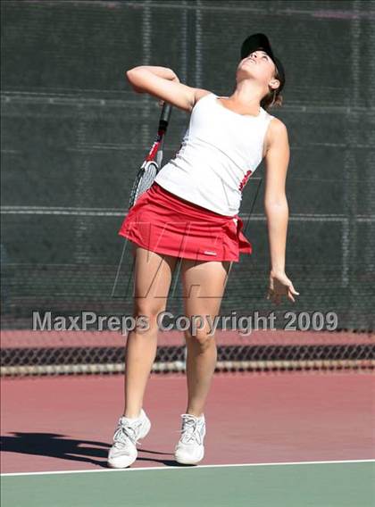 Thumbnail 3 in CIF LA City Section Individual Tennis Playoffs (Round 1 - 2) photogallery.