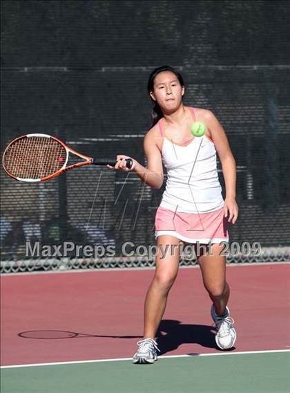 Thumbnail 2 in CIF LA City Section Individual Tennis Playoffs (Round 1 - 2) photogallery.