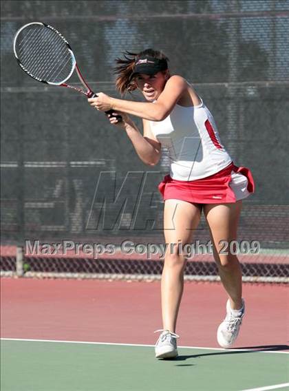 Thumbnail 3 in CIF LA City Section Individual Tennis Playoffs (Round 1 - 2) photogallery.