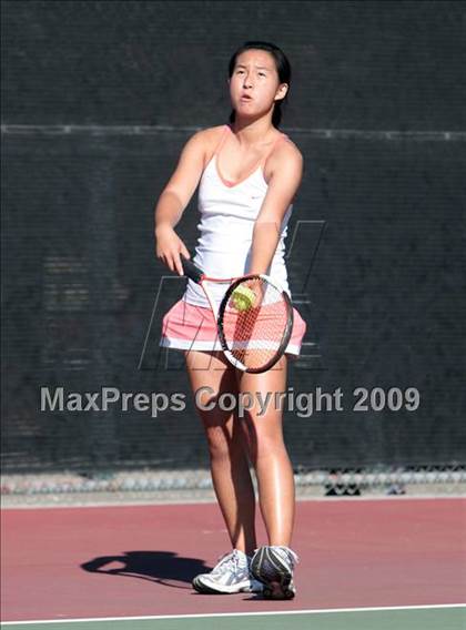 Thumbnail 3 in CIF LA City Section Individual Tennis Playoffs (Round 1 - 2) photogallery.