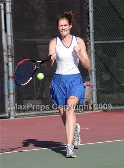 Thumbnail 1 in CIF LA City Section Individual Tennis Playoffs (Round 1 - 2) photogallery.