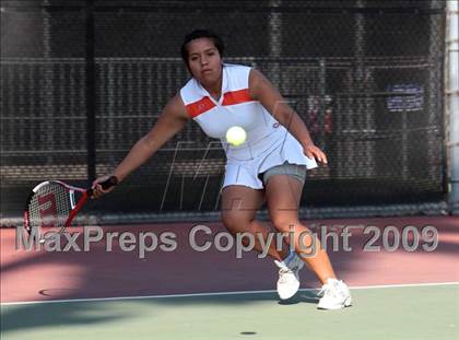 Thumbnail 1 in CIF LA City Section Individual Tennis Playoffs (Round 1 - 2) photogallery.