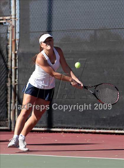 Thumbnail 3 in CIF LA City Section Individual Tennis Playoffs (Round 1 - 2) photogallery.