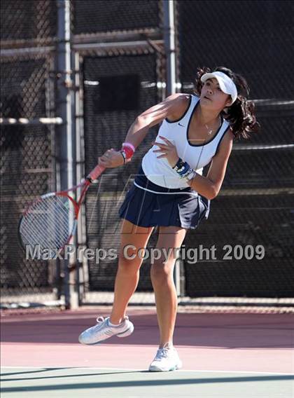 Thumbnail 3 in CIF LA City Section Individual Tennis Playoffs (Round 1 - 2) photogallery.