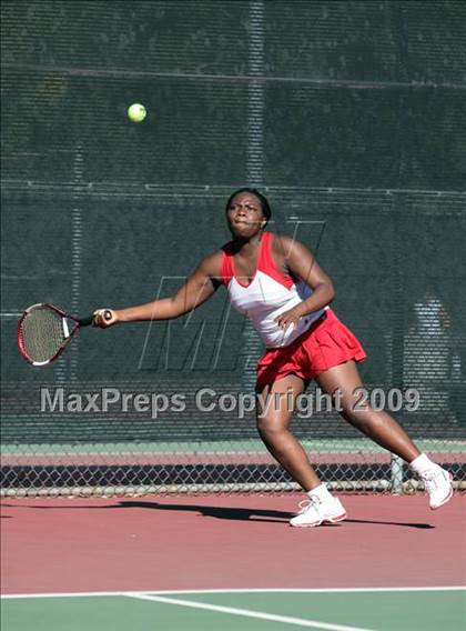 Thumbnail 3 in CIF LA City Section Individual Tennis Playoffs (Round 1 - 2) photogallery.