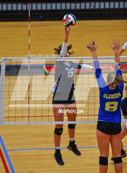 Thumbnail 1 in Clemens vs Alexander (NEISD Volleyball Tournament) photogallery.
