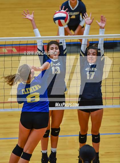 Thumbnail 2 in Clemens vs Alexander (NEISD Volleyball Tournament) photogallery.