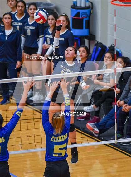Thumbnail 1 in Clemens vs Alexander (NEISD Volleyball Tournament) photogallery.