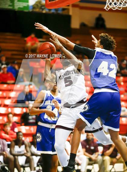 Thumbnail 3 in Hillcrest Prep Vs St. Benedicts Prep (Marshall County Hoopfest) photogallery.