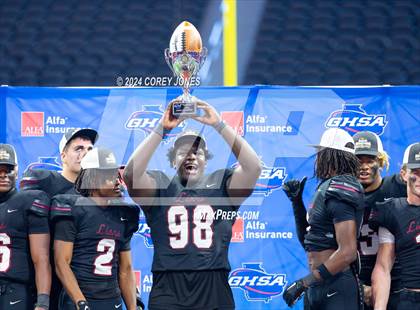 Thumbnail 3 in Prince Avenue Christian vs Hebron Christian (GHSA Private State Championship Final) photogallery.