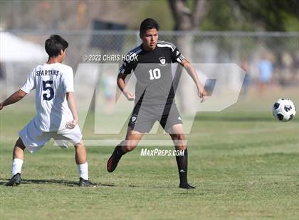 Thumbnail 2 in Madison Highland Prep vs. Ash Fork (Old Pueblo Soccer Classic) photogallery.
