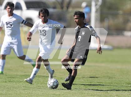 Thumbnail 2 in Madison Highland Prep vs. Ash Fork (Old Pueblo Soccer Classic) photogallery.