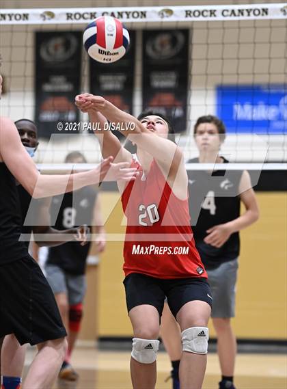Thumbnail 2 in Douglas County vs. Eaglecrest (CHSAA 5A Semi-Final) photogallery.