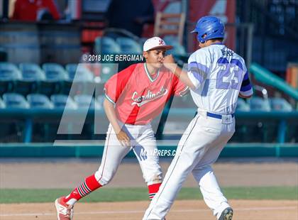 Thumbnail 2 in Bishop Union vs. Lindsay (CIF CS D6 Final) photogallery.