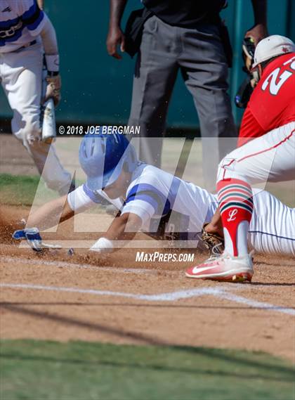 Thumbnail 1 in Bishop Union vs. Lindsay (CIF CS D6 Final) photogallery.
