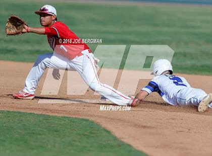 Thumbnail 2 in Bishop Union vs. Lindsay (CIF CS D6 Final) photogallery.