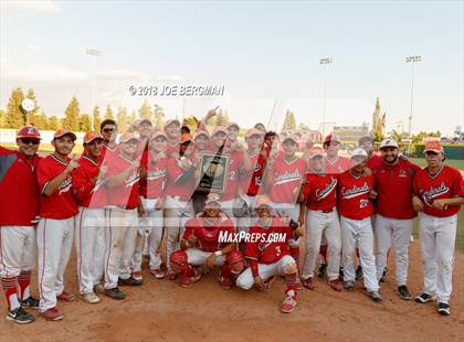 Thumbnail 2 in Bishop Union vs. Lindsay (CIF CS D6 Final) photogallery.