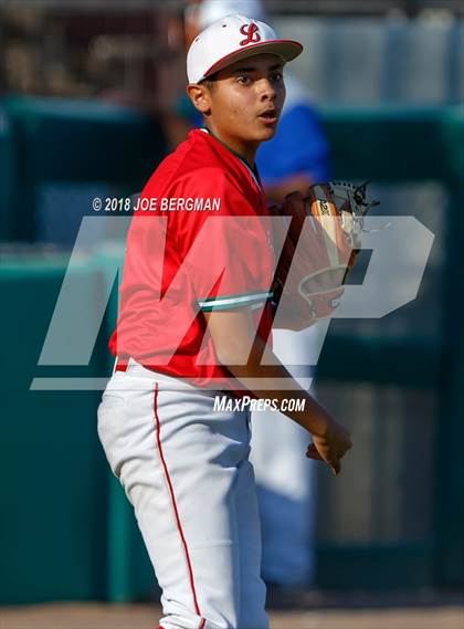 Thumbnail 2 in Bishop Union vs. Lindsay (CIF CS D6 Final) photogallery.
