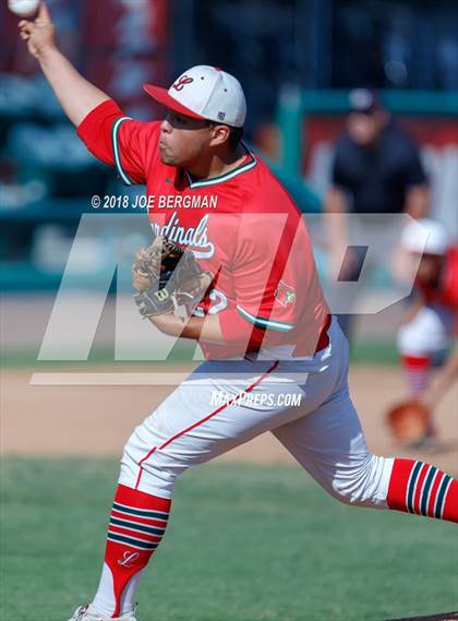 Thumbnail 2 in Bishop Union vs. Lindsay (CIF CS D6 Final) photogallery.
