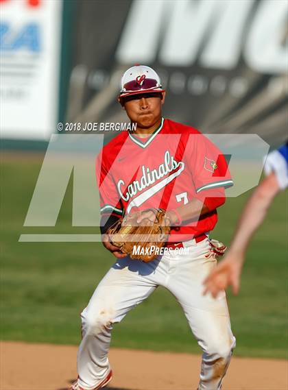 Thumbnail 1 in Bishop Union vs. Lindsay (CIF CS D6 Final) photogallery.