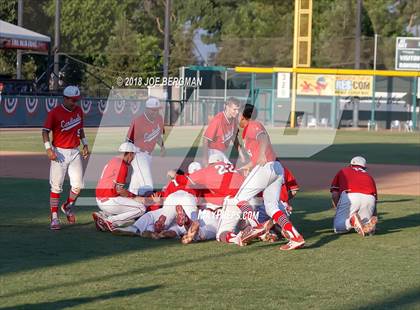 Thumbnail 1 in Bishop Union vs. Lindsay (CIF CS D6 Final) photogallery.