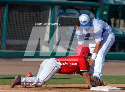 Thumbnail 2 in Bishop Union vs. Lindsay (CIF CS D6 Final) photogallery.