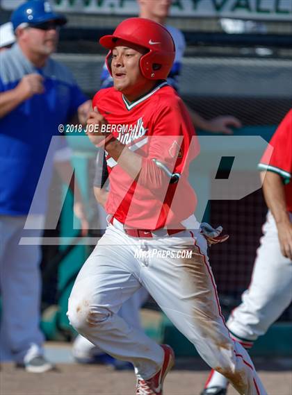 Thumbnail 1 in Bishop Union vs. Lindsay (CIF CS D6 Final) photogallery.