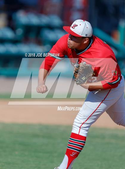Thumbnail 3 in Bishop Union vs. Lindsay (CIF CS D6 Final) photogallery.