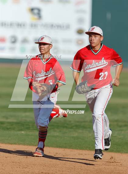 Thumbnail 2 in Bishop Union vs. Lindsay (CIF CS D6 Final) photogallery.