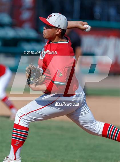 Thumbnail 2 in Bishop Union vs. Lindsay (CIF CS D6 Final) photogallery.