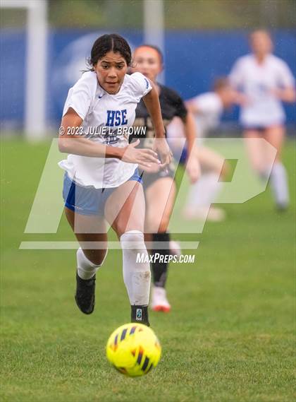 Thumbnail 1 in Noblesville vs Hamilton Southeastern (IHSAA Sectional 8 semi-final playoff) photogallery.