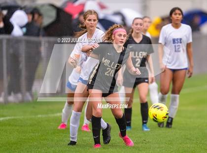 Thumbnail 1 in Noblesville vs Hamilton Southeastern (IHSAA Sectional 8 semi-final playoff) photogallery.