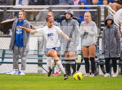 Thumbnail 3 in Noblesville vs Hamilton Southeastern (IHSAA Sectional 8 semi-final playoff) photogallery.
