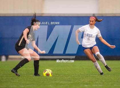 Thumbnail 3 in Noblesville vs Hamilton Southeastern (IHSAA Sectional 8 semi-final playoff) photogallery.