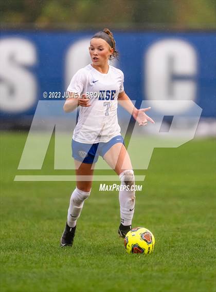 Thumbnail 1 in Noblesville vs Hamilton Southeastern (IHSAA Sectional 8 semi-final playoff) photogallery.
