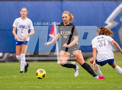 Thumbnail 3 in Noblesville vs Hamilton Southeastern (IHSAA Sectional 8 semi-final playoff) photogallery.