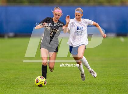 Thumbnail 1 in Noblesville vs Hamilton Southeastern (IHSAA Sectional 8 semi-final playoff) photogallery.