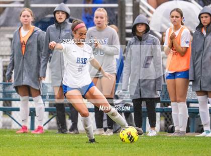 Thumbnail 2 in Noblesville vs Hamilton Southeastern (IHSAA Sectional 8 semi-final playoff) photogallery.