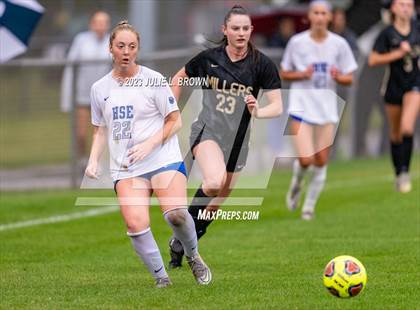Thumbnail 1 in Noblesville vs Hamilton Southeastern (IHSAA Sectional 8 semi-final playoff) photogallery.
