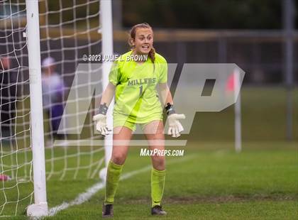 Thumbnail 3 in Noblesville vs Hamilton Southeastern (IHSAA Sectional 8 semi-final playoff) photogallery.